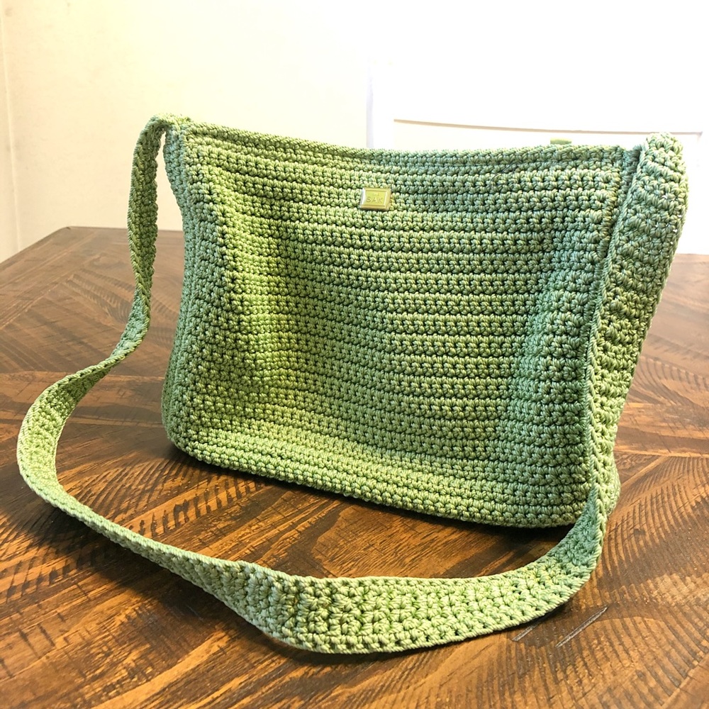The Sak Green Crotchet Purse